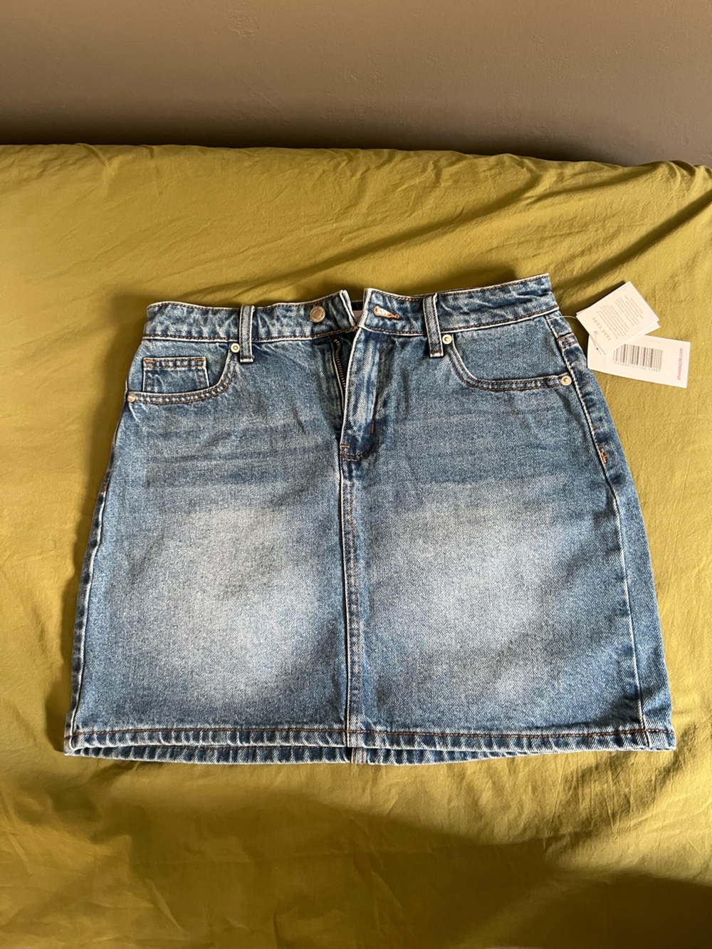 NWT denim mini skirt